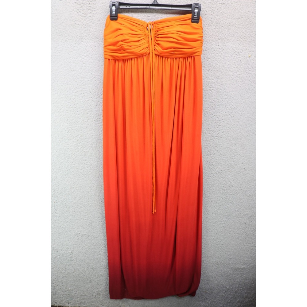Boston Proper Strapless Babydoll Maxi Dress-Sz 6-Beachy-Side Zip-Minimalist